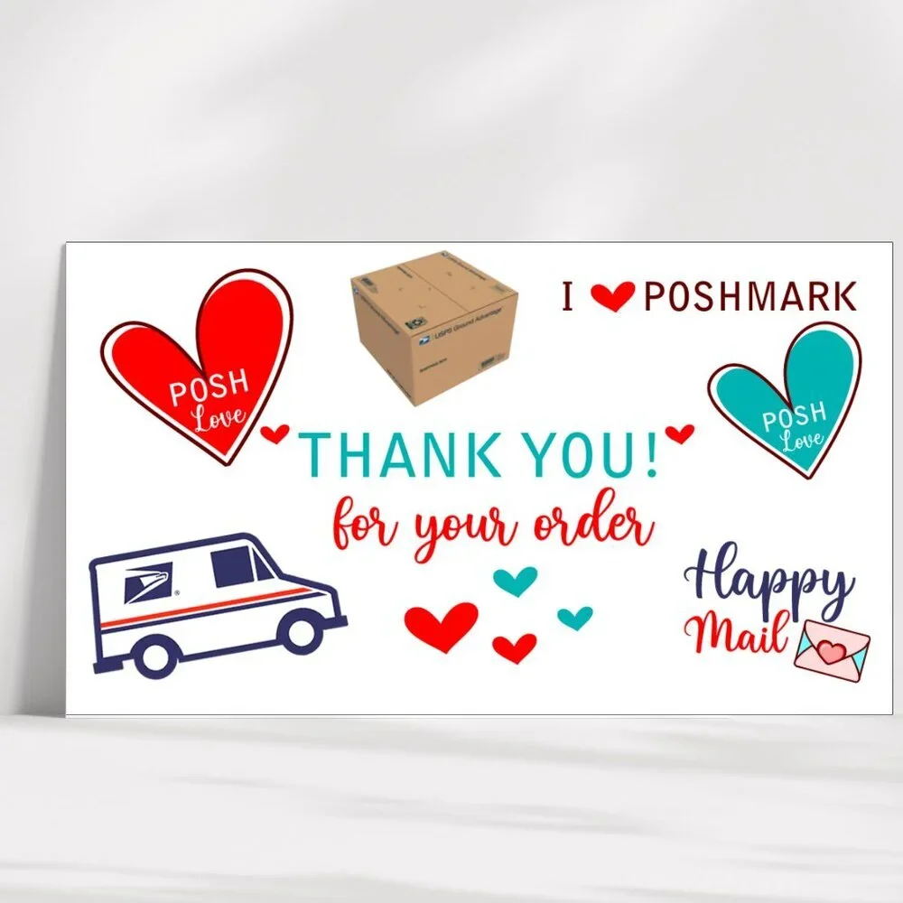 ♥️ 5x25 / 50  Thank You Cards